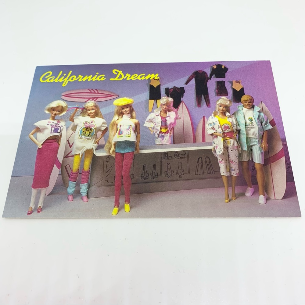 Vintage Barbie “California Dream” Postcard